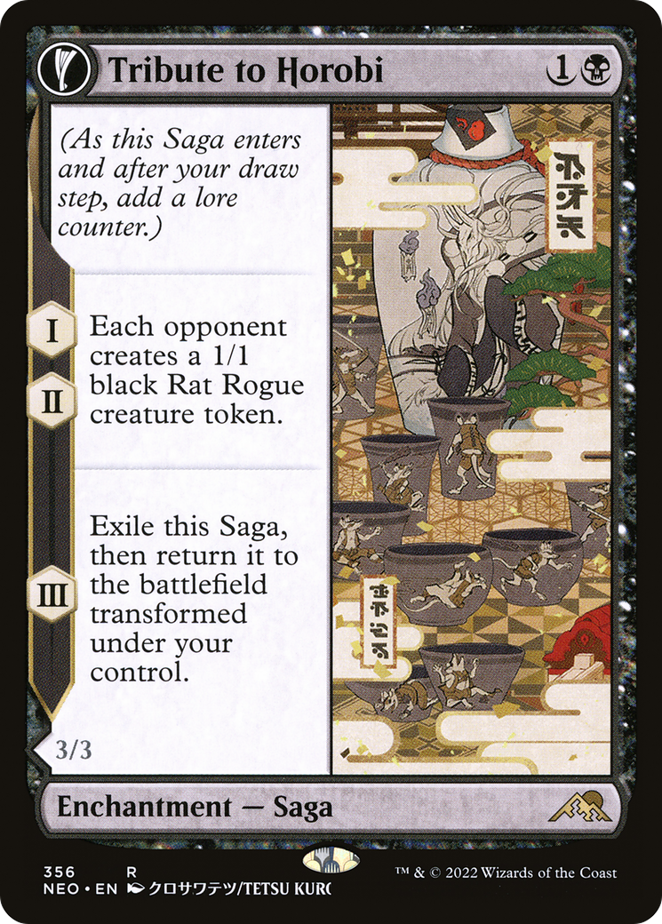 Tribute to Horobi // Echo of Death's Wail (NEO-356) - rare: (Showcase, fandfc)