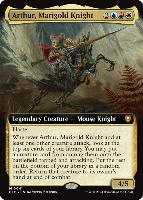 Arthur, Marigold Knight (BLC-041) - mythic: (Extended Art) - Foil