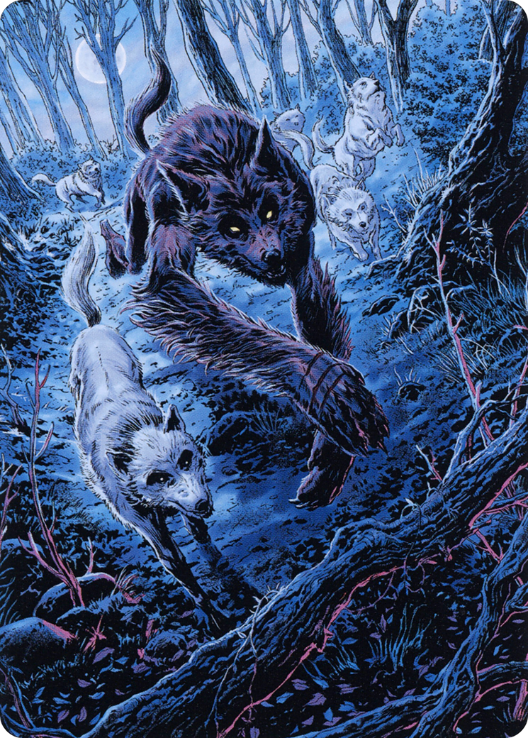 Untamed Pup // Untamed Pup (AMID-077) - common (Borderless) - Foil