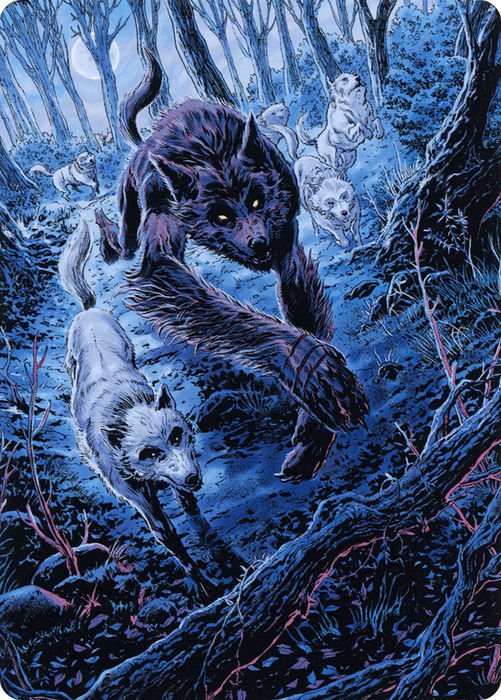 Untamed Pup // Untamed Pup (AMID-077) - common (Borderless) - Foil