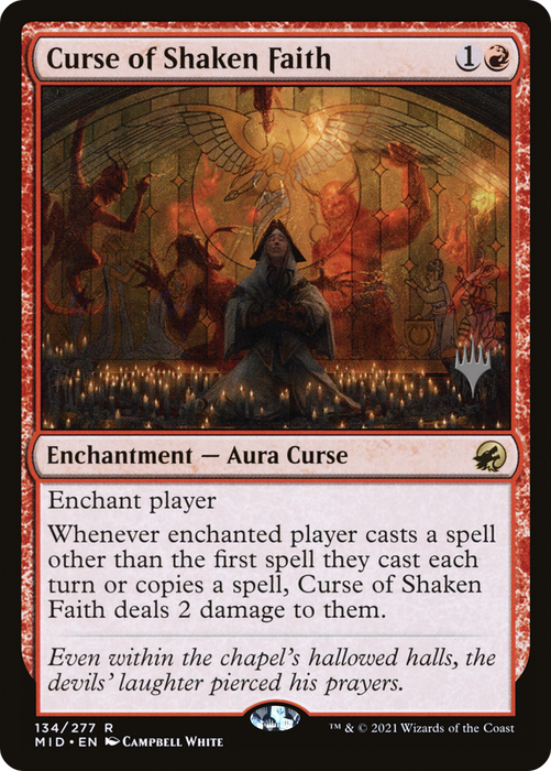 Curse of Shaken Faith (PPMID-134P) - rare