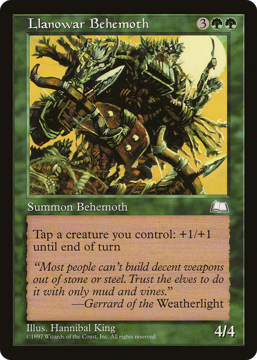 Llanowar Behemoth (WTH-132) - uncommon