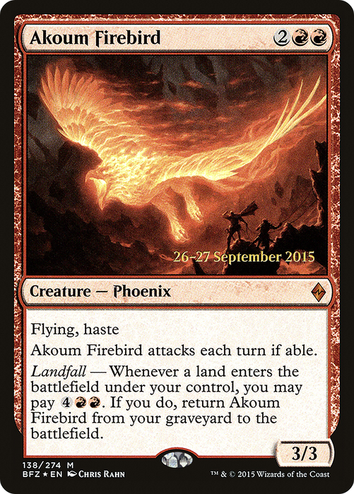 Akoum Firebird (PRE-138S) - mythic - Foil