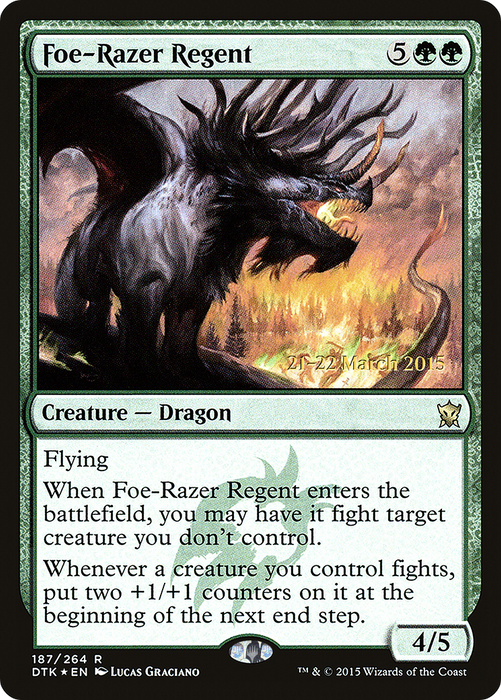 Foe-Razer Regent (PRE-187S) - rare - Foil