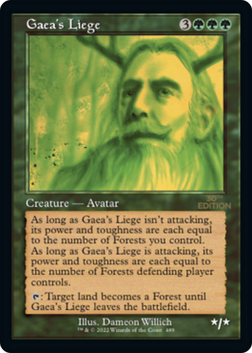 Gaea's Liege (30A-489) - rare