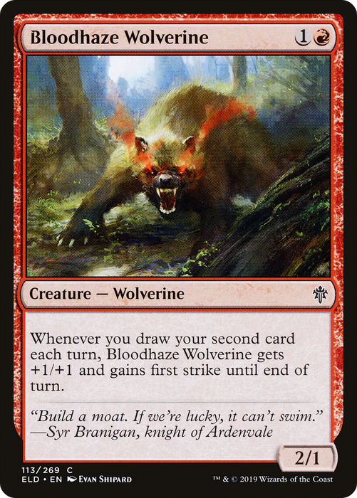 Bloodhaze Wolverine (ELD-113) - common