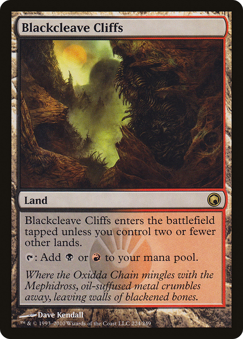Blackcleave Cliffs (SOM-224) - rare - Foil