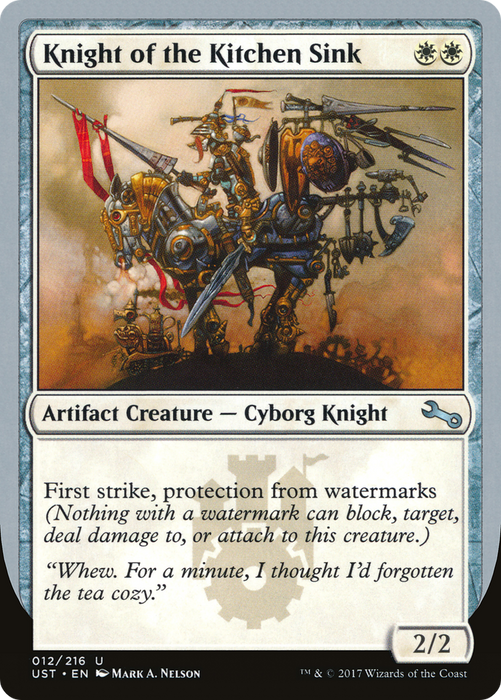 Knight of the Kitchen Sink (UST-12F) - uncommon - Foil