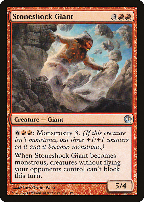 Stoneshock Giant (THS-142) - uncommon - Foil
