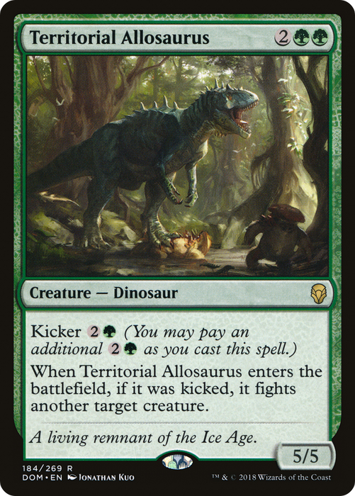 Territorial Allosaurus (DOM-184) - rare - Foil
