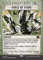 Force of Vigor (OTP-029) - mythic: (Showcase) (Borderless)