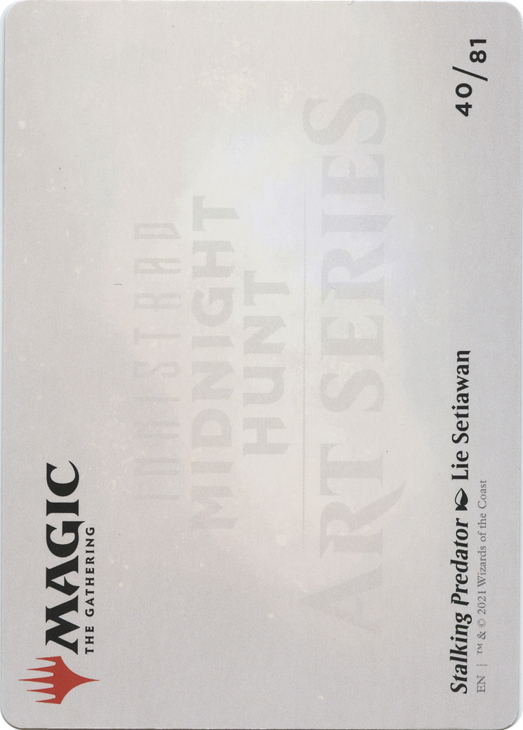 Stalking Predator // Stalking Predator (AMID-040) - common (Borderless) - Foil