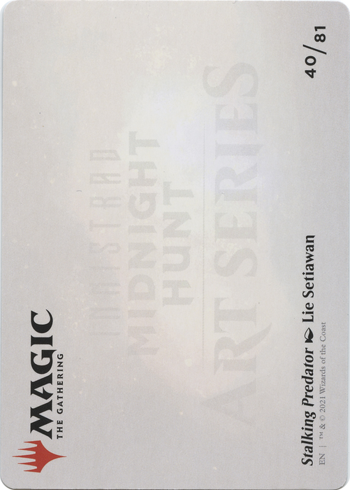 Stalking Predator // Stalking Predator (AMID-040) - common (Borderless) - Foil