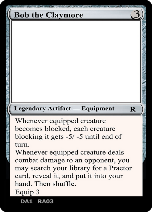 Bob the Claymore (UNK-RA03A) - rare