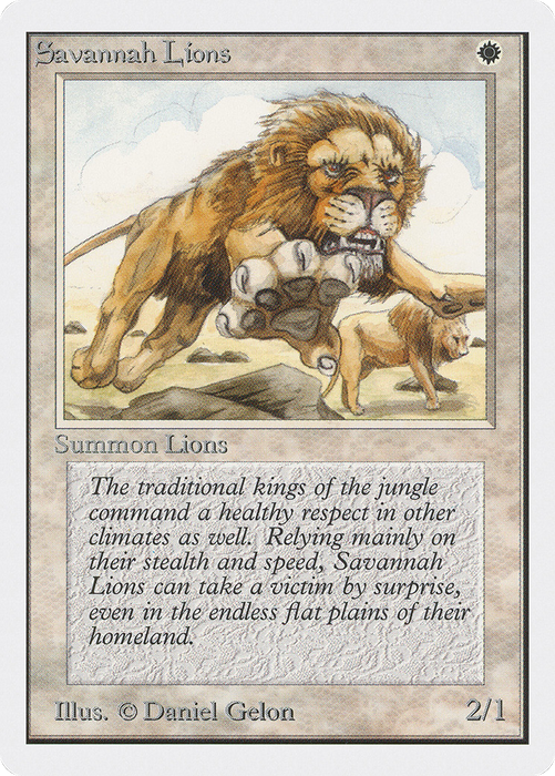 Savannah Lions (2ED-039) - rare