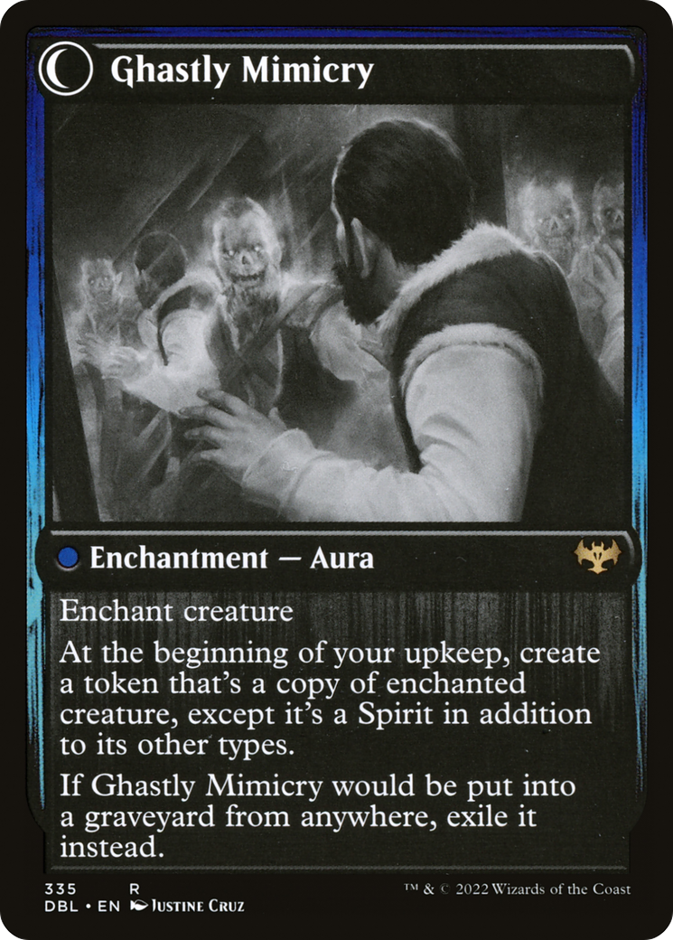 Mirrorhall Mimic // Ghastly Mimicry (DBL-335) - rare: (Double Faced Transform)