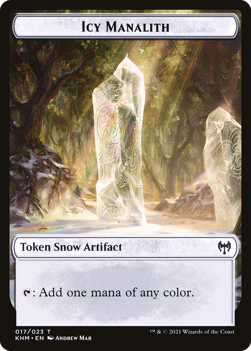 Icy Manalith (KHM-017) - common: (snow) - Foil