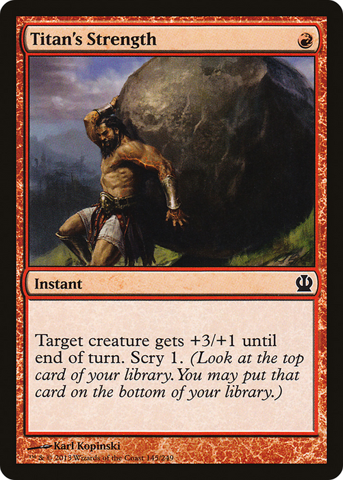 Titan's Strength (THS-145) - common - Foil