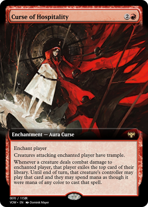 Curse of Hospitality (PRM-95379) - rare - Foil