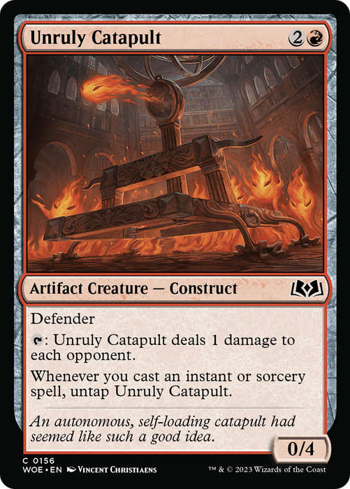 Unruly Catapult (WOE-156) - common - Foil