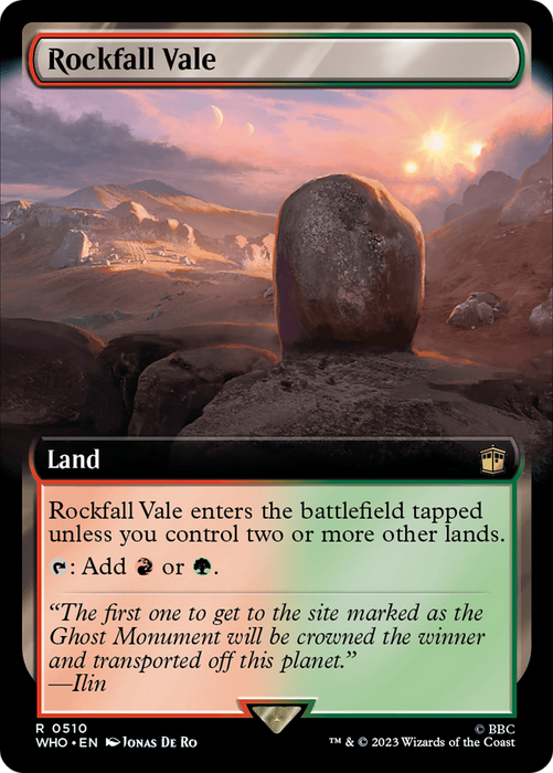 Rockfall Vale (WHO-510) - rare: (Extended Art) - Foil