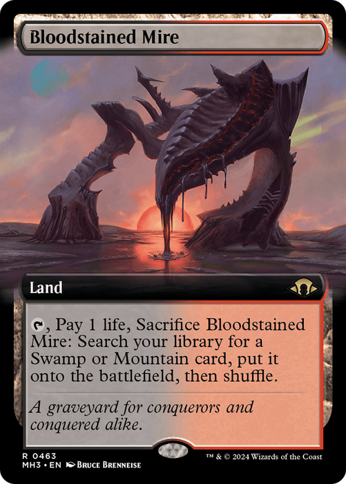 Bloodstained Mire (MH3-463) - rare: (Extended Art) - Foil
