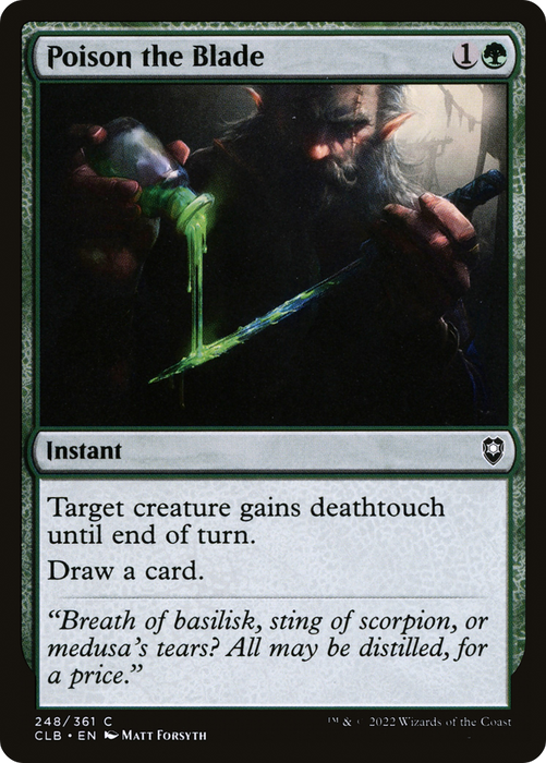 Poison the Blade (CLB-248) - common - Foil