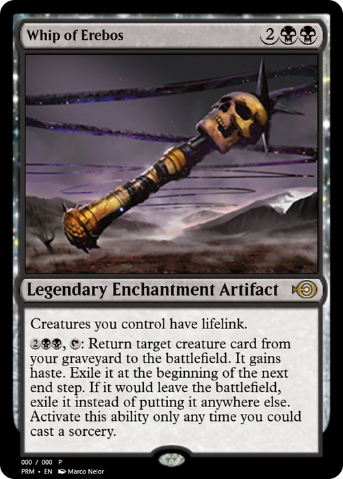Whip of Erebos (PRM-55733) - rare: (enchantment) - Foil