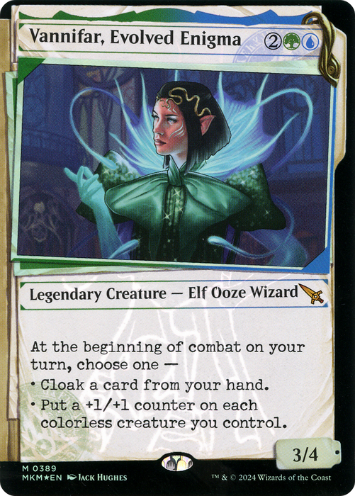 Vannifar, Evolved Enigma (MKM-389) - mythic: (Showcase) - Foil