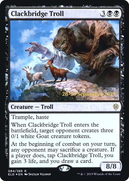 Clackbridge Troll (PRE-84S) - rare - Foil