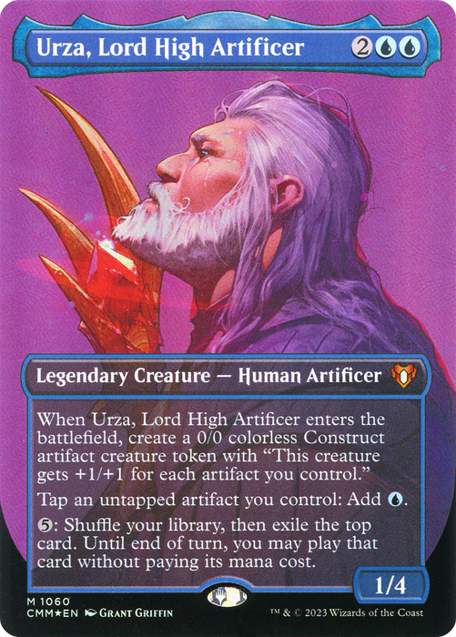 Urza, Lord High Artificer (CMM-1060) - mythic (Borderless) - Foil
