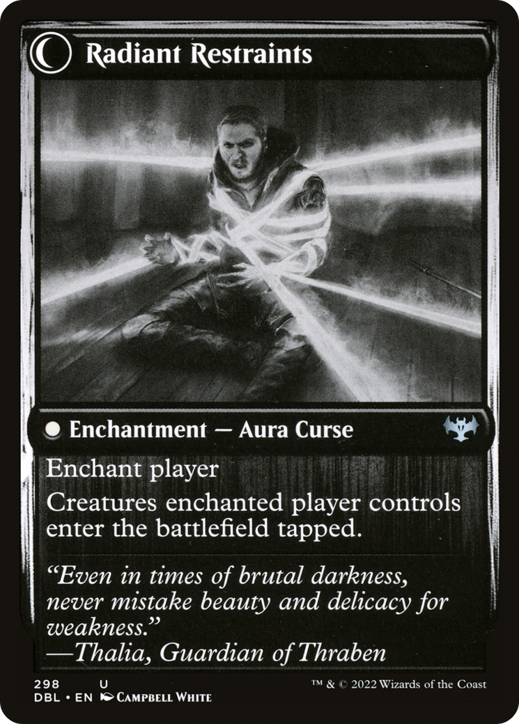 Radiant Grace // Radiant Restraints (DBL-298) - uncommon: (Double Faced Transform)