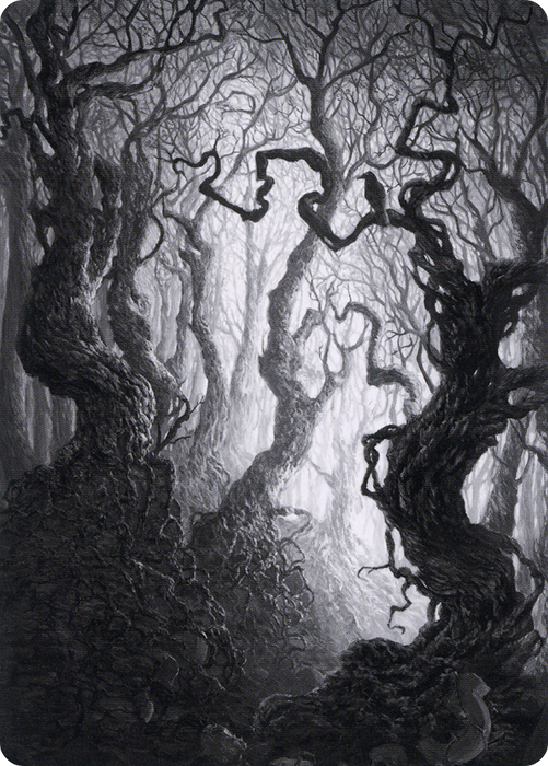 Forest // Forest (AMID-080) - common (Borderless) - Foil