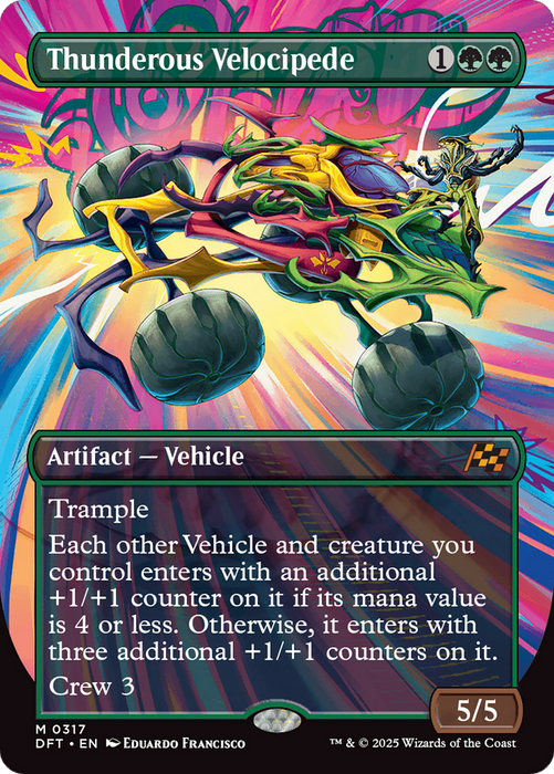 Thunderous Velocipede (DFT-317) - mythic (Borderless)