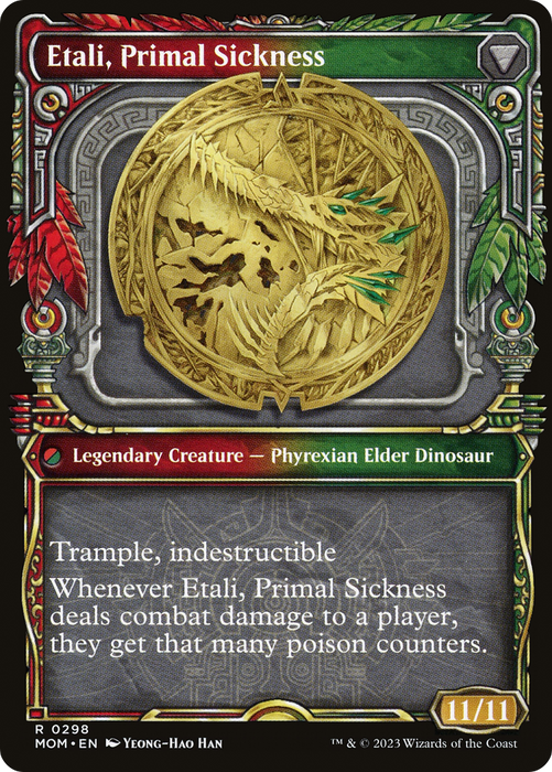 Etali, Primal Conqueror // Etali, Primal Sickness (MOM-298) - rare: (Showcase) - Foil