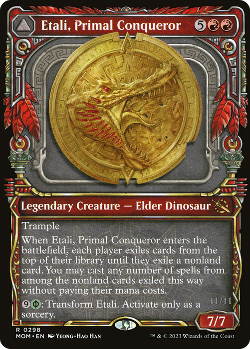 Etali, Primal Conqueror // Etali, Primal Sickness (MOM-298) - rare: (Showcase) - Foil