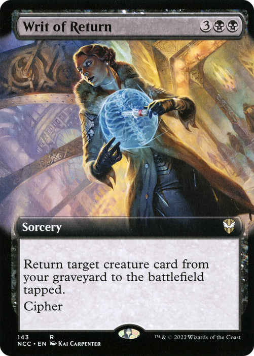 Writ of Return (NCC-143) - rare: (Extended Art)