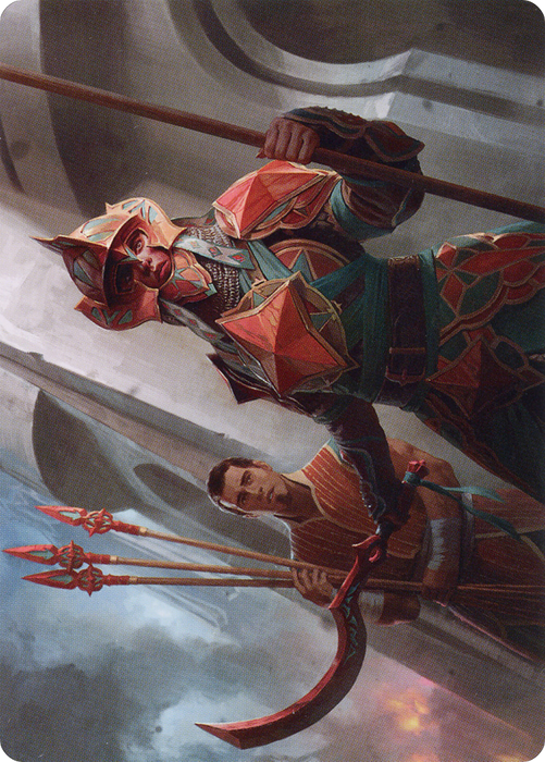 Siege Veteran // Siege Veteran (ABRO-003) - common (Borderless) - Foil