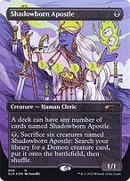 Shadowborn Apostle (SLD-680) - rare: (Full Art) (Borderless) - Foil