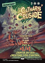 Cathars' Crusade (INR-483) - rare: (Showcase, enchantment) (Borderless)