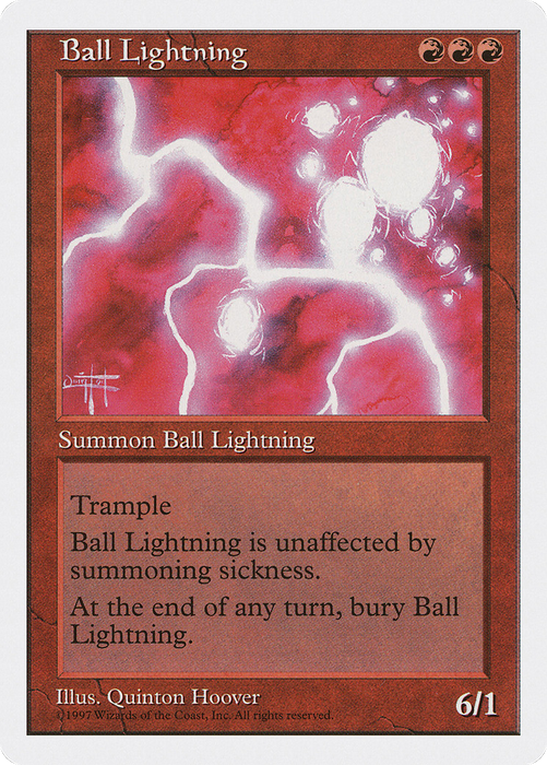 Ball Lightning (5ED-210) - rare