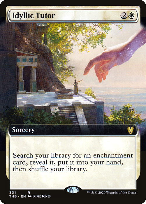Idyllic Tutor (THB-301) - rare: (Extended Art) - Foil