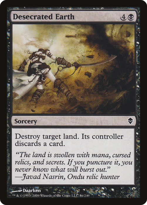 Desecrated Earth (ZEN-086) - common - Foil