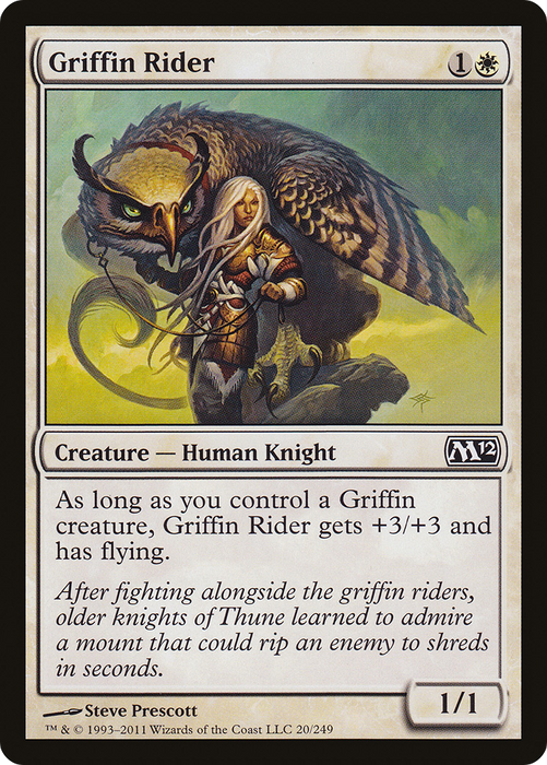 Griffin Rider (M12-020) - common - Foil