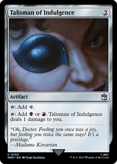 Talisman of Indulgence (WHO-252) - uncommon