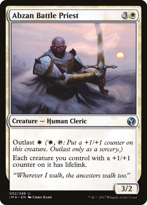 Abzan Battle Priest (IMA-002) - uncommon - Foil