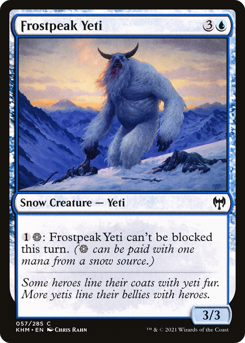 Frostpeak Yeti (KHM-057) - common: (snow)