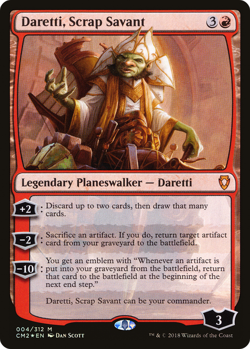 Daretti, Scrap Savant (CM2-004) - mythic - Foil