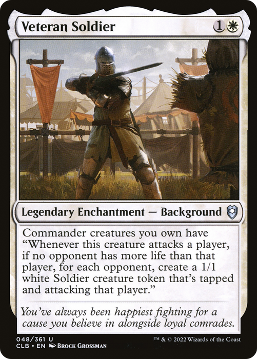 Veteran Soldier (CLB-048) - uncommon - Foil