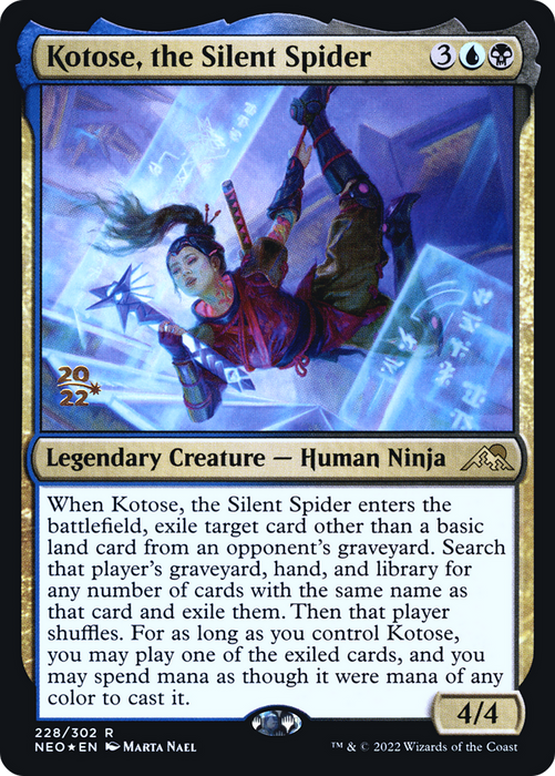 Kotose, the Silent Spider (PRE-228S) - rare - Foil